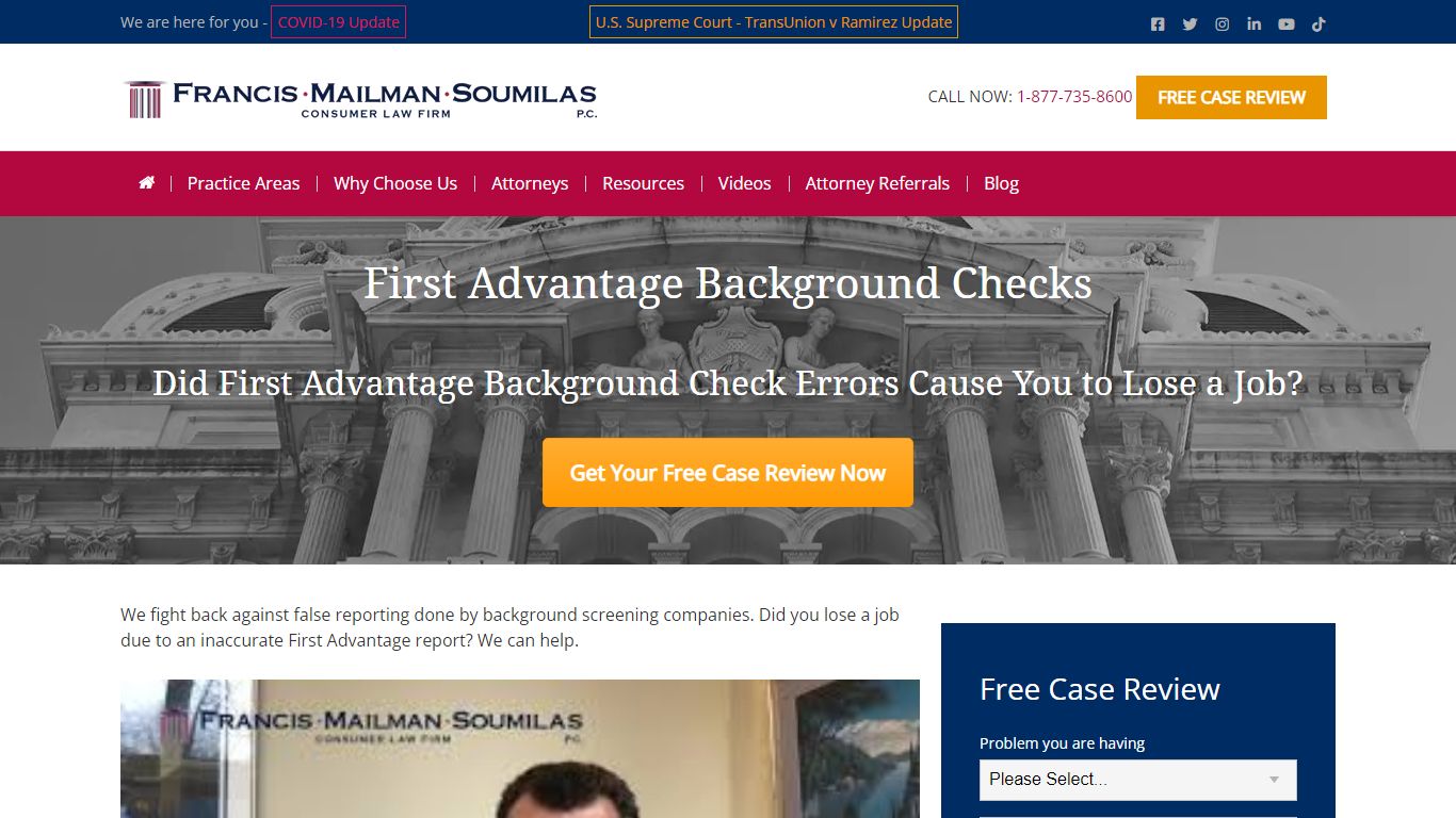 First Advantage Background Check Errors? Get a Free Case Review